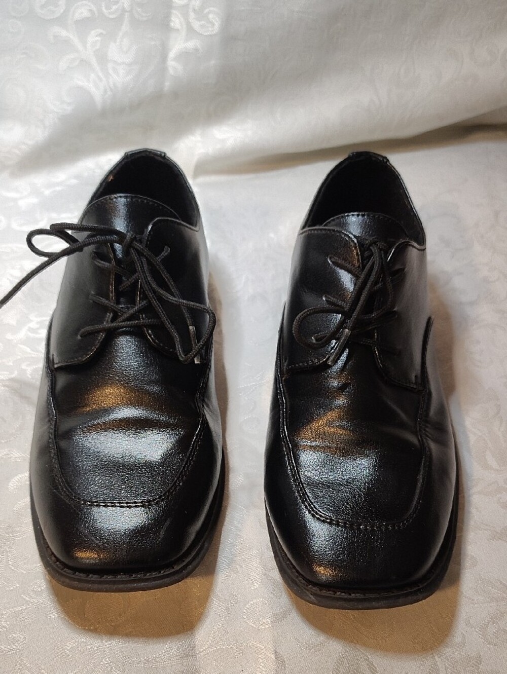 Sonoma Black Kids Dress Shoes Lace-Up Oxfords - Picture 3 of 7